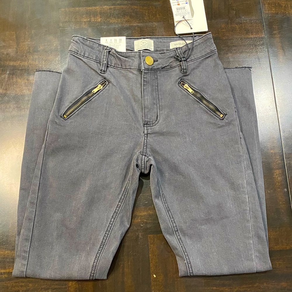Womens Jeans Cotton On 91 Denim Pants Mid Rise Skinny Stretch Black Size 4 NWT